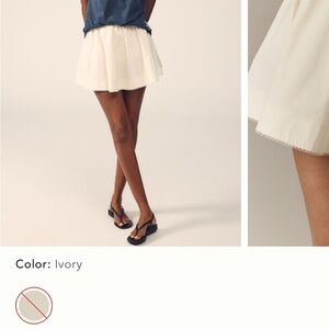 NIA poplin skirt NWT